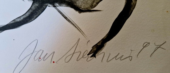 Image 1 of Litho Jan Sierhuis - La femme à cheval