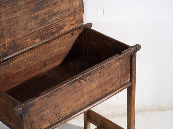 Antique Chinese lift-top desk in pine – China, circa 1930 – Iron (photo 33 of 40)