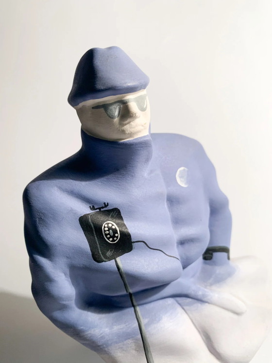Sculpture figurative en céramique par L'Aquilone, 1984 (photo 5 of 9)