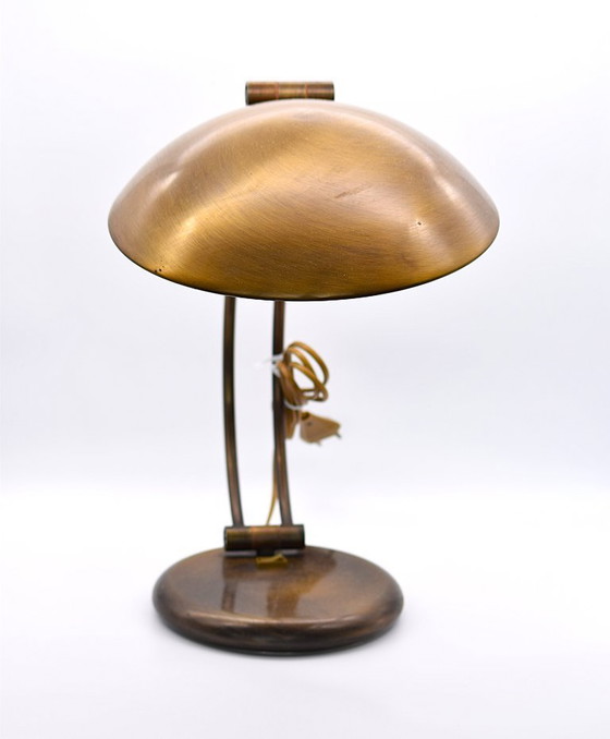 Image 1 of Bauhaus Brass Desk Lamp - Pieter-Jozef De Jaeck for Massive, 1970s