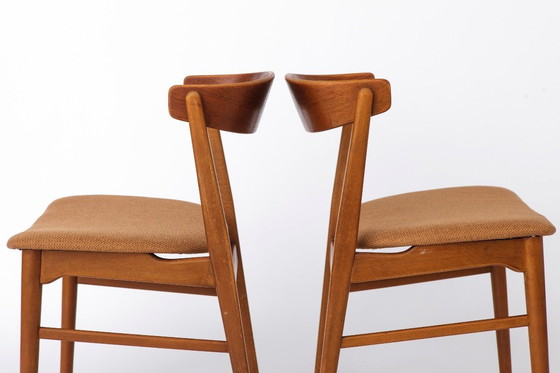 Image 1 of Set of 6 Danish Mid Century Dining Chairs – Farstrup Model 206, Teak Wood Chairs 1960s, Vintage Scandinavian Dining Chairs