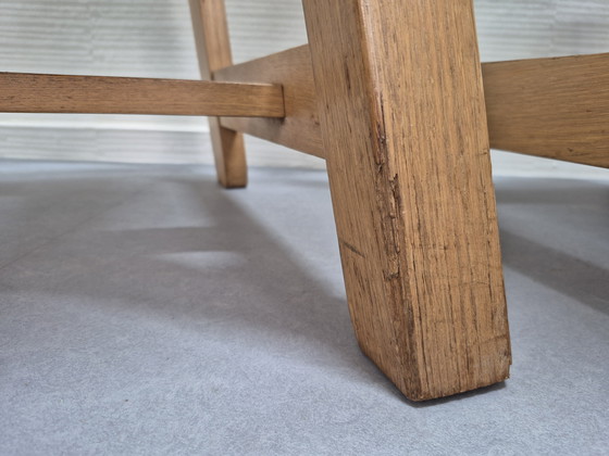 Image 1 of Set brutalista (6) sedie. Sedia da pranzo spagnola a 'spina di pesce'.