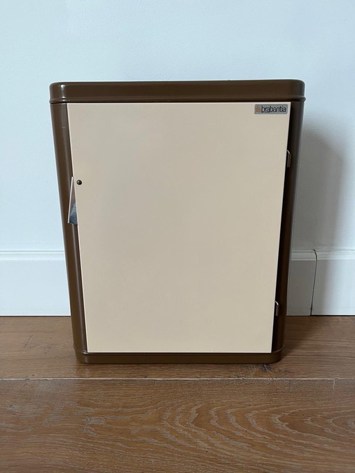 Brabantia medicijnkastje ‘70 Vintage- beige bruin