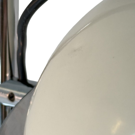 Image 1 of Gepo - Space Age Design / MCM Floor lamp with two shades - White - Fully original