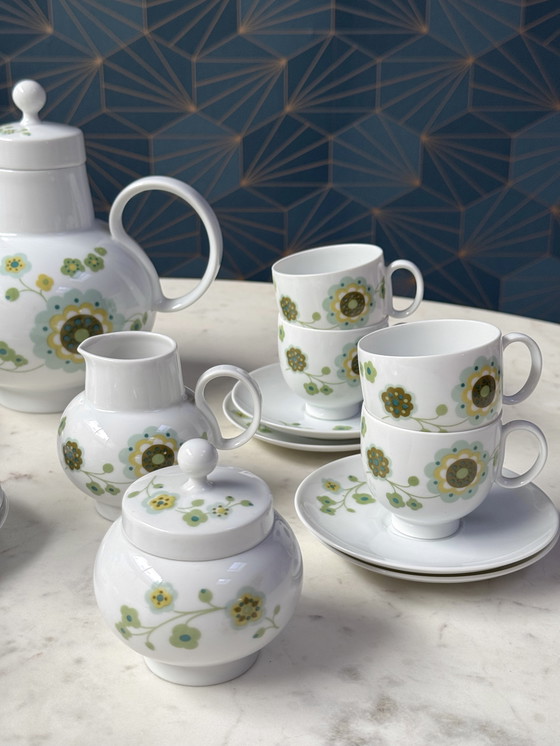 Image 1 of Servizio da caffè vintage in porcellana tedesca per 10 persone (anni '60-'70) – Heinrich Germany