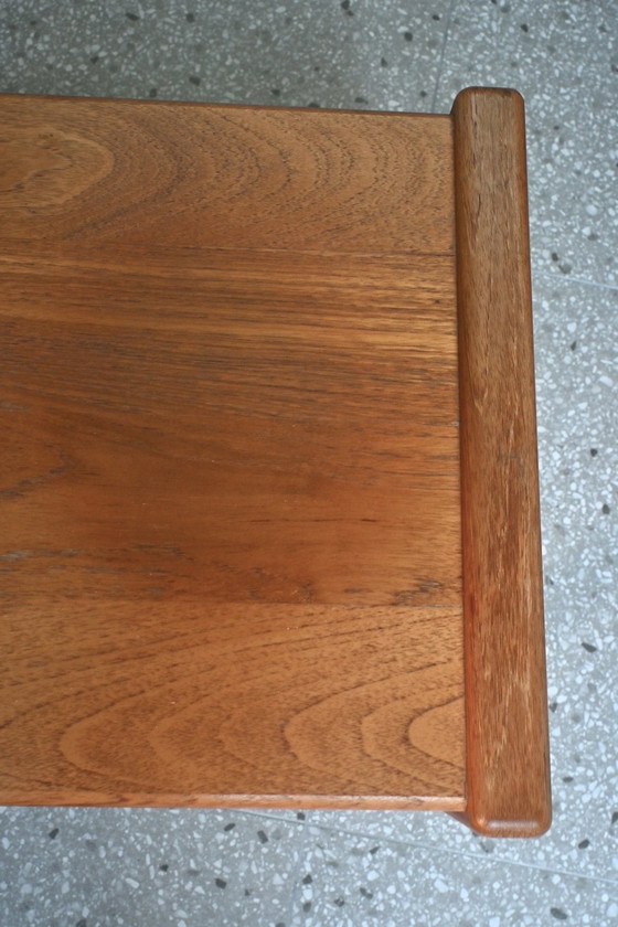 Image 1 of Table d'appoint vintage en chêne massif, design danois