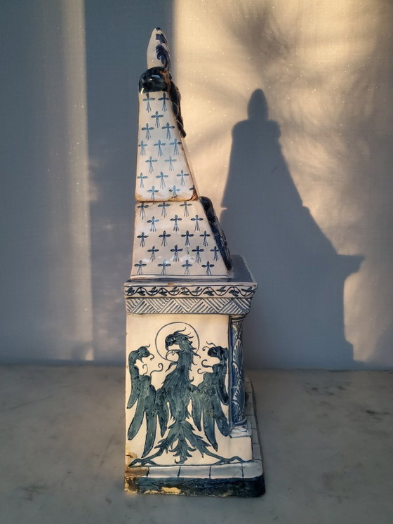 Image 1 of Delfts blauw - Miniatuur schouw - 18e eeuw (Ref 3875)