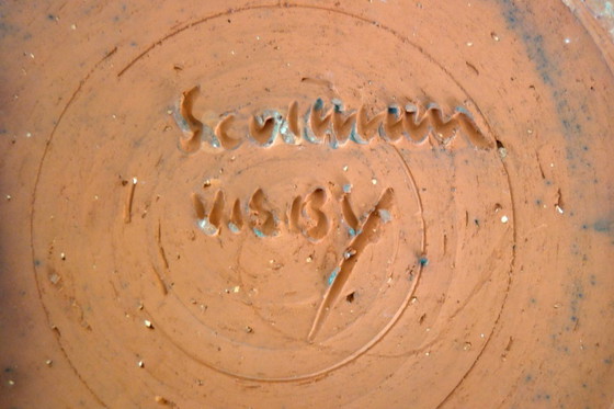 Image 1 of Vintage Visby geglazuurd aardewerk pot, Zweden