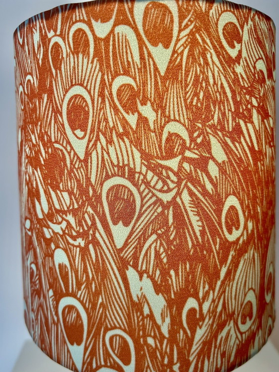 Image 1 of Lampada vintage arancione brillante, senza fili, adatta per uso esterno.