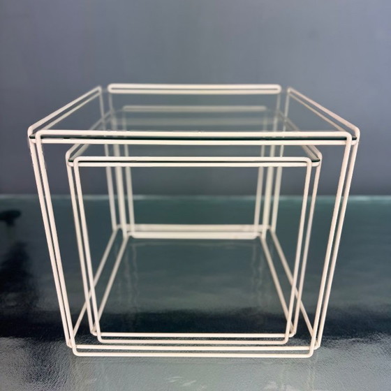 Image 1 of Tables d'appoint vintage Isocele de Max Sauze pour Atrow