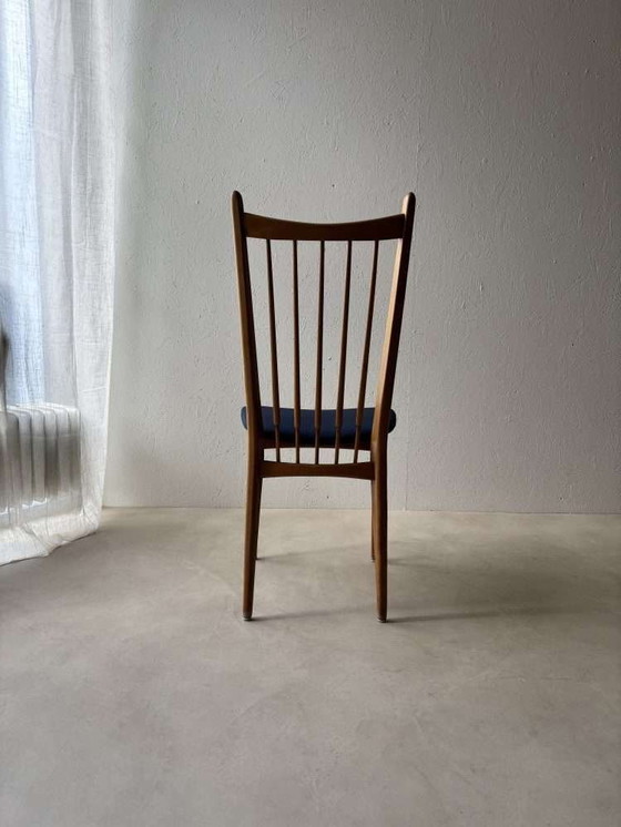 Image 1 of Vintage set of dining chairs new upholstery, 60 dining