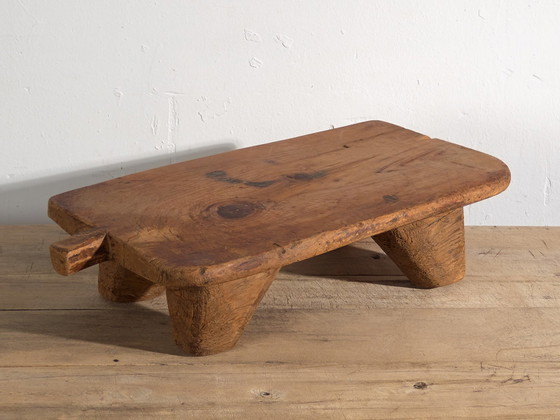 Antique low work table (c.1920) #19, Side tables, Wood, Brown, Rustic (photo 11 of 22)