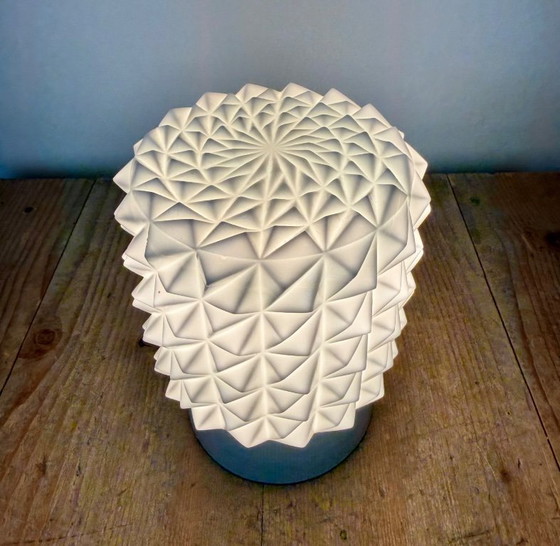Vintage witte porseleinen plafondlamp, jaren 70 – Plafondlampen, Porcelain (photo 9 of 12)