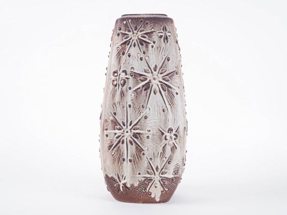 Image 1 of Beige ceramic vase, German design, 1960s, made in West Germany