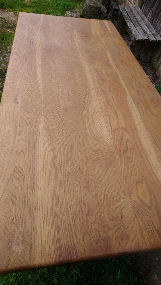 Image 1 of Solid Oak Monastery Table