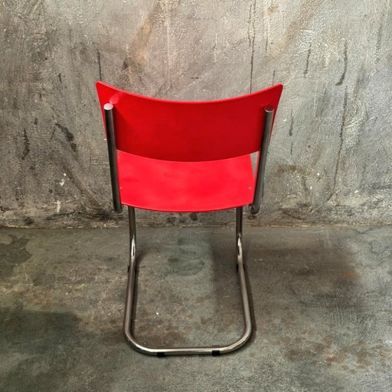 1/2 Sedie a sbalzo Bauhaus Art Deco Kovona Mart Stam – Sedie da pranzo, Mdf, Metal (photo 7 of 7)