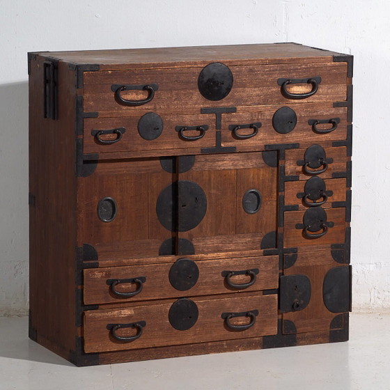 Tansu giapponese antico - Periodo Meiji / Taishō (ca. ) #52 – Cassettiere, Iron (photo 4 of 40)