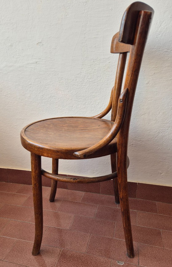 Image 1 of 1920er Jahre Thonet mundus Cafe-Stühle - Originaletikett