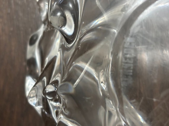 Image 1 of Signed Schneider crystal ashtray/trinket dish