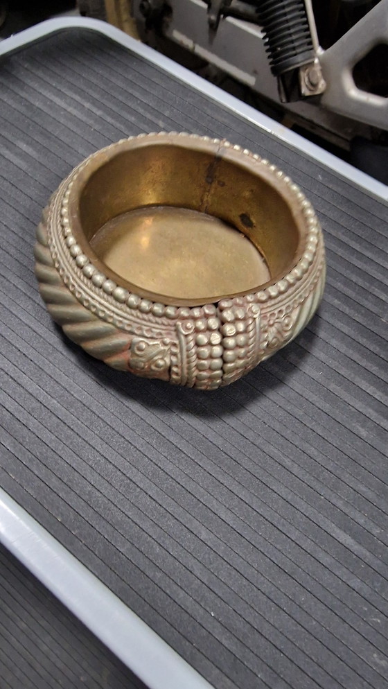 Image 1 of Vintage Afrikaanse armband veranderd in kom