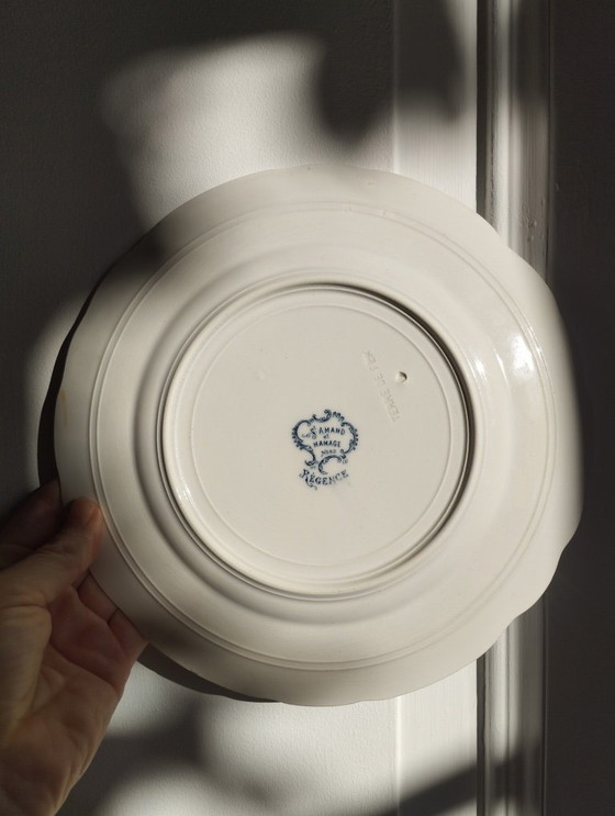 Image 1 of "Regency": 6 platos de postre de piedra de hierro de St-Amand & Hamage