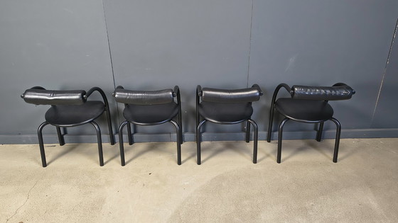 Image 1 of Postmoderne Esszimmerstühle, 1980er Jahre, 4er-Set