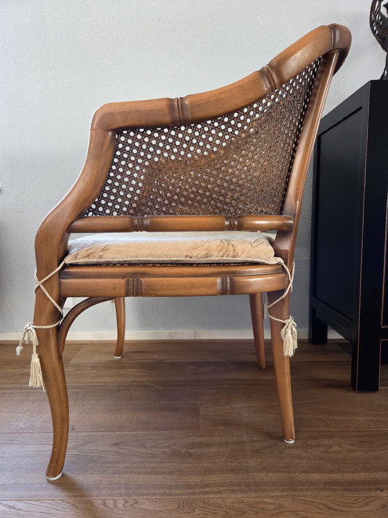 Image 1 of Vintage faux bamboo chair in Louis XV style