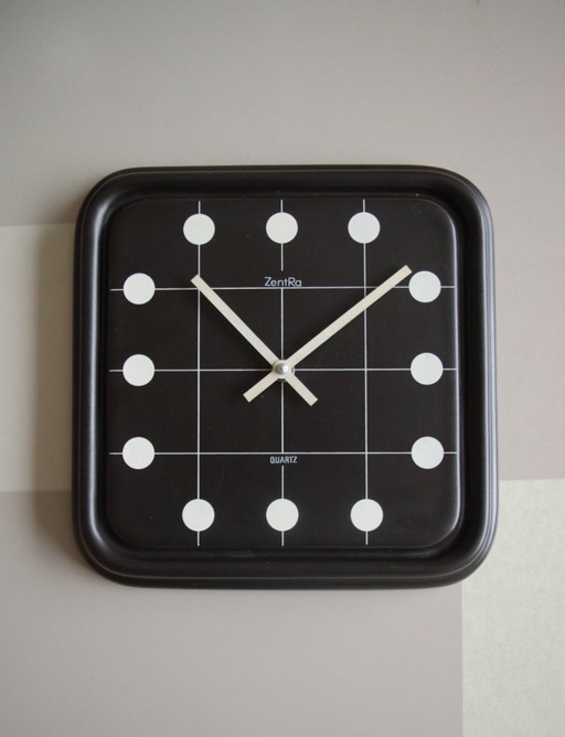 Vintage ceramic wall clock, Germany 1950s