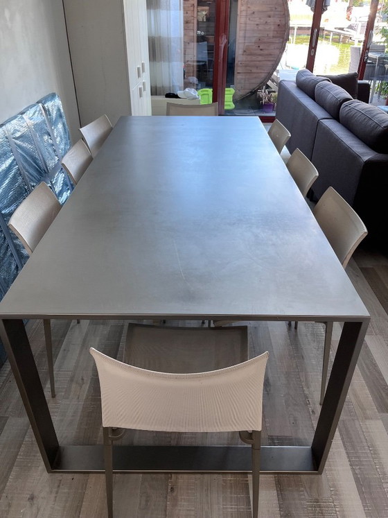 Grote Moderne Eettafel RVS (photo 2 of 5)