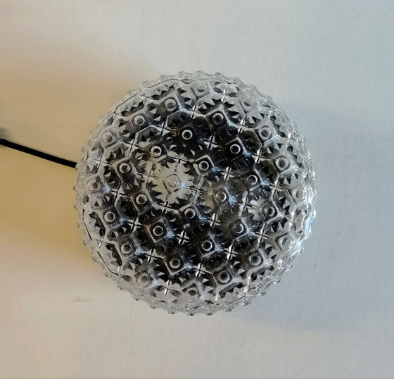 Plafonnier ou applique en verre moulé - design 70's en (photo 8 of 10)