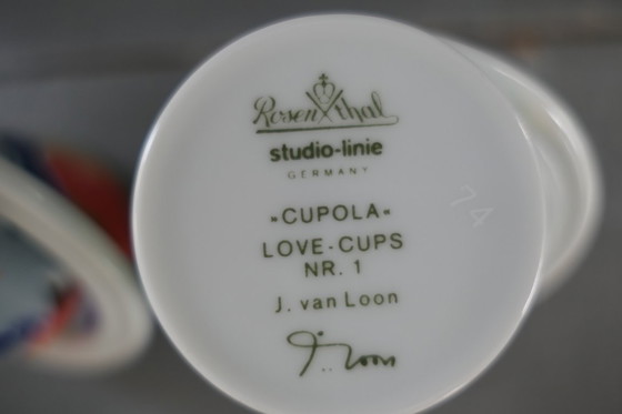 Image 1 of Vintage Rosenthal Love - Cups Nr. 1 J. van Loon