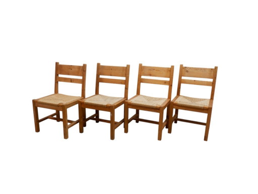 Set of 4 Danish chairs by Tage Poulsen