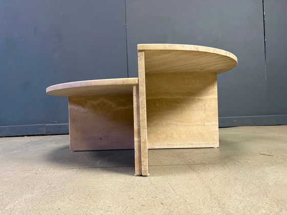 Pair of travertine coffee tables, 1970s – Mid Century Modern (photo 5 of 9)