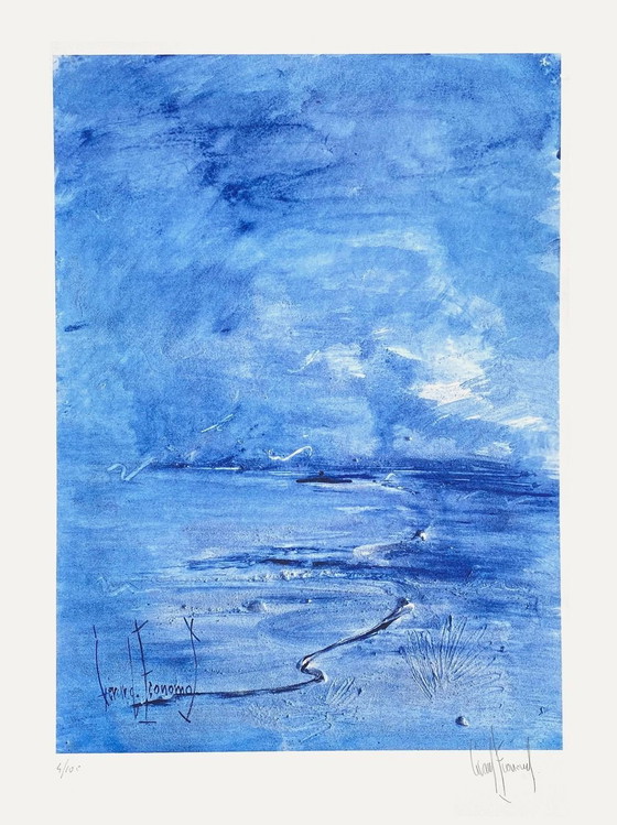Image 1 of Gérard ECONOMOS Litoral Fotolitografía firmada 1990