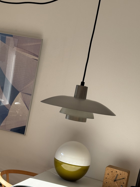 Image 1 of Zeldzame Vintage Limited Louis Poulsen PH 4/3 ontwerp van Poul Henningsen in ruw aluminium