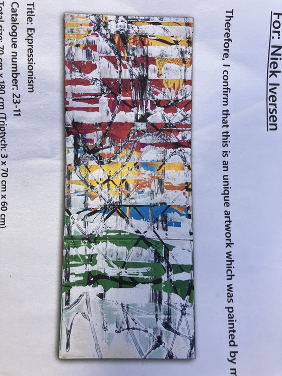 Image 1 of Expressionism on a triptych