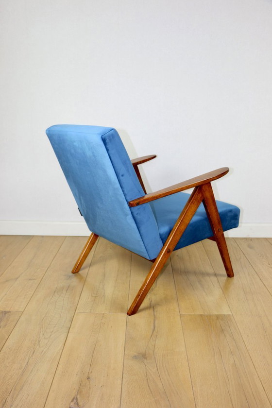 Image 1 of B-310 VAR fauteuil zeeblauw fluweel - 2 stuks beschikbaar