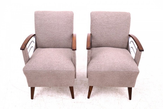 Image 1 of Pair of vintage armchairs, Czech Republic, 1960s.