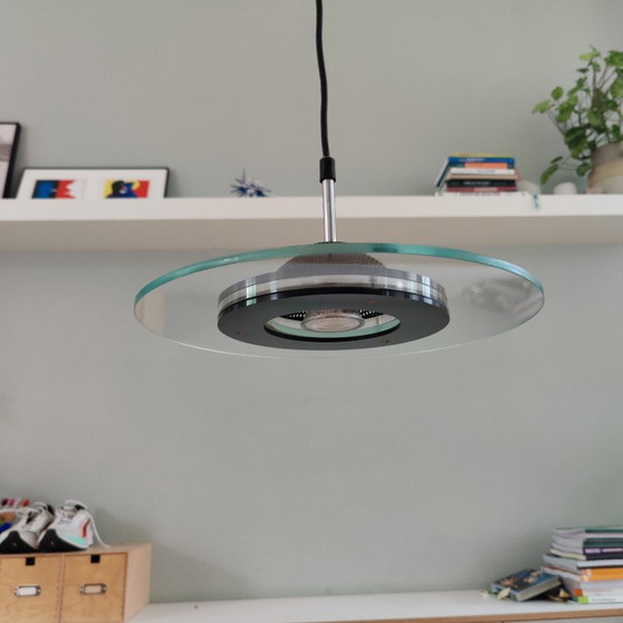 Suspension UFO de Harco Loor Design (petite taille), fin des années 1970 – Glass, Metal (photo 3 of 10)