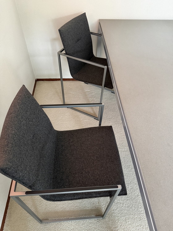 Image 1 of Table de salle à manger Metaform S16 avec chaises Arco et suspension Ferrolight Solid