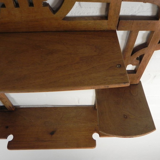 Image 1 of Appendiabiti da parete in stile Liberty, etagere, anni '20