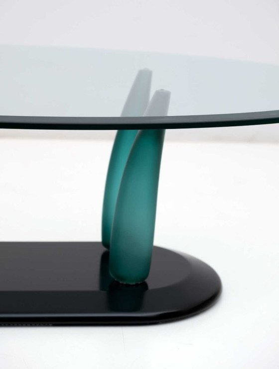 Image 1 of Vintage Italian Murano Glass Coffee Table by Seguso, 1989