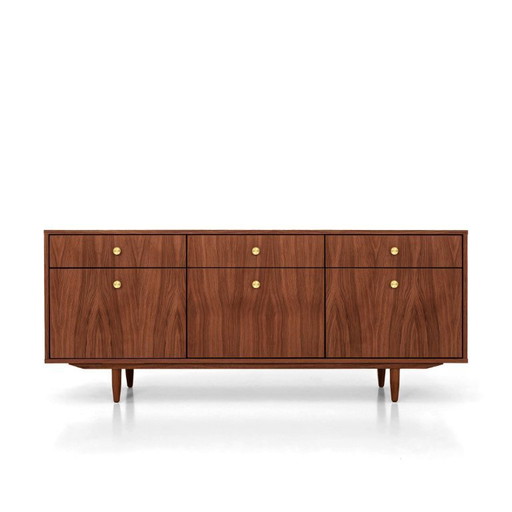 Sideboard gebeiztes Teak T-S10 sechs Schubladen