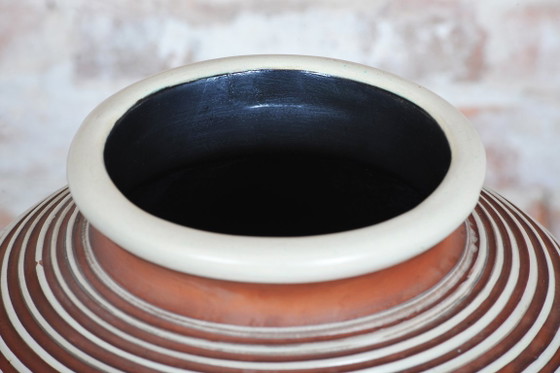Original Mid-Century Vase, Ceramic, Well-Preserved Condition, Czech, 1940s (photo 4 of 6)