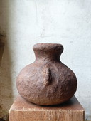Vase en papier mâché wabi-sabi