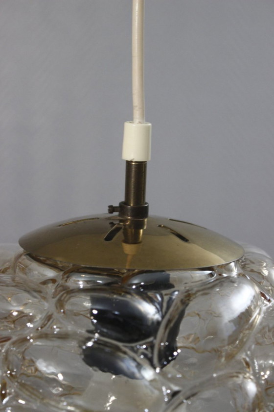 Image 1 of Suspension lustre en verre Bubble style Helena Tynell Limburg design 1960s