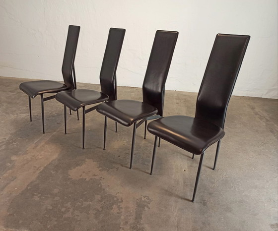 Image 1 of 4 x Fasem Italian design dining chairs 