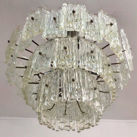 Image 1 of Kalmar Franken kroonluchter ijsglas chrome