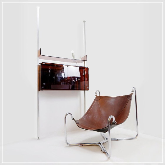 Image 1 of Étagère/Bar sol/plafond Michel Ducaroy pour Roche Bobois (Claustra), années 1970