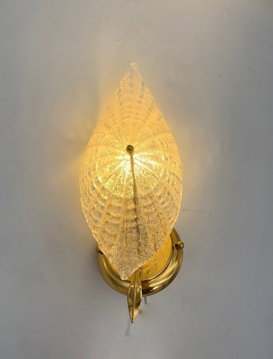 Image 1 of Single wall lamp, Murano wall lamps attributed to Italamp